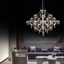 LED Crystal Chandelier: Romantic Starry Living Room Lighting by Ljojo
