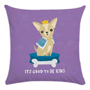 Funny Dog Driving Pattern Cushion Cover - Ljojo Decorative Pillow Case