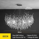 Luxury Modern Crystal Ceiling Chandelier | Silvery Hanging Light for Dining Living Room by Ljojo