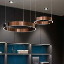 Nordic Designer Pendant Light: Round LED Chandelier for Dining Room by Ljojo