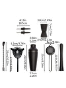 Ljojo Matte Black Cocktail Shaker Set for Home Bartending