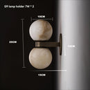 Ljojo Alabaster Wall Light Sconce for Bedroom Living Room Bedside - Mable Design