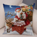 Christmas Santa Claus Pillowcase - Ljojo Christmas Day Party Sofa Decoration Gift