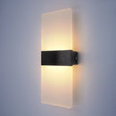 Ljojo LED Wall Light, Aluminum Acrylic Hardwire Sconces for Bedroom, Living Room