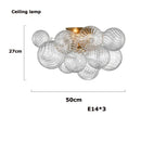 Glass Ball LED Chandelier for Living Room Modern Creative Home Decor by Ljojo