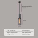 Industrial Pendant Light Retro Multihead Cement Hanging Fixture for Living Room, Bedroom, and Dining Room by Ljojo