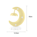 LED Moon Bedside Lamp for Bedroom Night Lighting Decoration Touch Reading Table Lamps by Ljojo