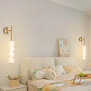 LED Nordic Wall Lamp Milky White Gourd Light for Living Room by Ljojo