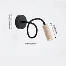 LED Wall Light Fixture Pull Chain Switch Yellow Travertine Bedside Light Wandlampen by Ljojo