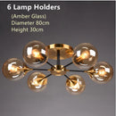 LED Ceiling Lamp Stylish Bubble Glass Flower Pendant Light by Ljojo for Home Decor