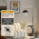 LED Fishing Floor Lamp Modern Stand Light Gold Black White Living Room Decoration