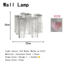 LED Pink Clear Glass Chandelier Stylish Designer Texture for Staircase Decor by Ljojo
