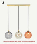 Ljojo Modern Glass Chandelier Nordic Lustre Led Pendant Light Glass Hanging Lamp