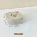 Ljojo Divided Lunch Box: Leakproof Portable Container for Salad, Fruit, and Bento