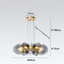 Ljojo Modern American Style Black Pendant Light for Indoor Living Room and Bedroom