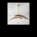 Walnut LED Pendant Lamp Modern Minimalist Dining Room Chandelier by Ljojo