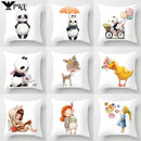 Cute Panda Cartoon Pillowcase for Home Decor and Comfort by Ljojo