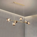 LED Glass Ball Chandelier Lamp Modern Minimalist Home Decor Pendant Light - Ljojo