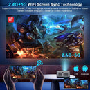 Ljojo™ 4K UHD Projector 35000 Lumens Android WiFi 6 BT5.2 64G Native1080P Theatre