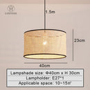 Hand Knitted Bamboo E27 Pendant Light Chandelier for Kitchen by Ljojo