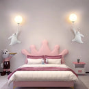 Ljojo 3D Moon Bear Wall Lamp for Children's Bedroom Interior Lighting
