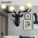 Ljojo LED Deer Antlers Wall Sconce for Home Decor and Mirror Lights