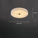 European Round Marble Alabaster Ceiling Lamp for Living Room - Ljojo