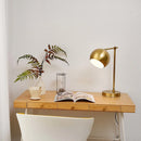 Ljojo Matte Brass Molly Desk Lamp with LED Bulb and On/Off Switch