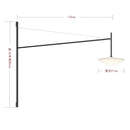 Modern Minimalist Black Swing Arm LED Wall Lamps for Home Decoration by Ljojo