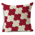 Geometric Linen Seat Cover 45x45cm for Home Decor - Ljojo