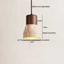 Natural Wood Wabi-sabi LED Pendant Lights Japan for Master Bedroom Hotel Bar Island Chandelier by Ljojo