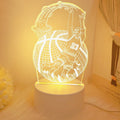 Basketball 3D Night Light USB Bedside Lamp by Ljojo - Sports Bedroom Decoration