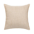 Ljojo Linen Embroidery Leaves Cushion Cover - Beige Green 45x45cm