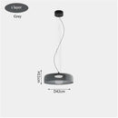 Nordic Orange Glass Led Pendant Lights Chandelier for Living Dining Room by Ljojo