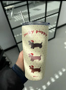 Ljojo 550ml Stainless Steel Thermal Tumbler with Straw - Kawaii Design