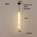 Ljojo Marble Dining Table Pendant Light - Designer Long Strip Lighting Fixture