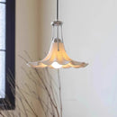 French Antique Style Ceramic Flower Pendant Lamp Bedroom Bedside Hanging Line Light by Ljojo