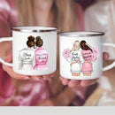 Enamel Mug Custom Name Tea Coffee Wine Mugs for Maid of Honor by Ljojo