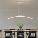 Ljojo Curved Arc Chandelier Modern Ceiling Pendant Lamp for Dining Room Kitchen Bar Bedroom
