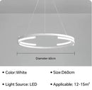 Ljojo LED Round Chandelier for Home Decor in Living Room, Dining Room - Simple Design