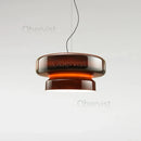 Ljojo Light Luxury Brown Glass Pendant Lamp