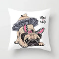 Cute Pug Bulldog Pillowcase for Living Room Decor - Ljojo Home Decor