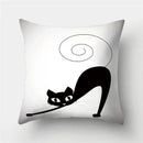 Cute Cat Cushion Cover 45x45cm - Ljojo Home Decor Pillowcases