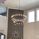 Ljojo Luxury LED Ceiling Chandelier for Modern Living Room & Dining Area
