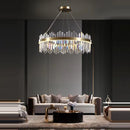 LED Modern Gold Crystal Chandelier - Designer Hanging Lamp by Ljojo