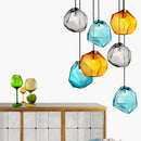 Ljojo Classic Iron/Glass Pendant Lights - Modern E27 Indoor Bedroom Decor Fixtures