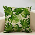 Exotic Green Leaf Pattern Pillow Covers - Ljojo Branded Pattern Cushion Cover