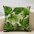 Exotic Green Leaf Pattern Pillow Covers - Ljojo Branded Pattern Cushion Cover