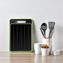 Ljojo 4-in-1 Black Double-sided Chopping Board with Knife - Kitchen Accessory
