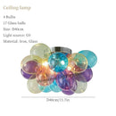 Nordic Color Glass Chandeliers - Art LED Pendant Lights for Bedroom Living Room by Ljojo